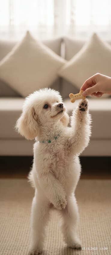 Вязка пудель кобель