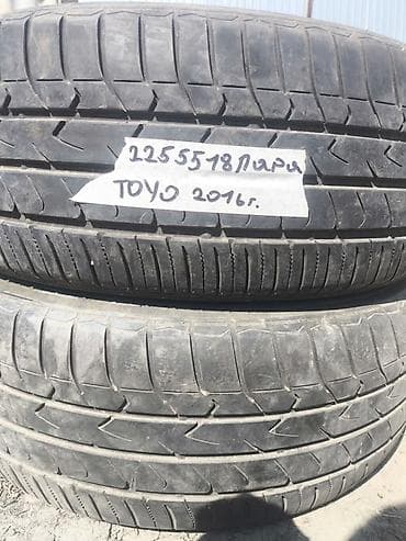 toyo: Шины 225 / 55 / R 18, Лето, Б/у, Пара, Легковые, Toyo — 1