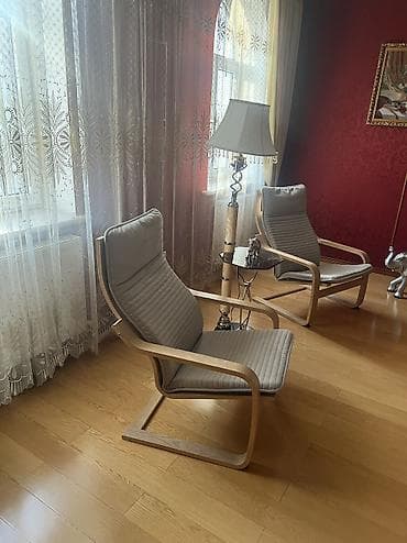 икеа вешалка: 2 штуки. Можно сказать новые очень удобные. Кресло IKEA POÄNG - — 6