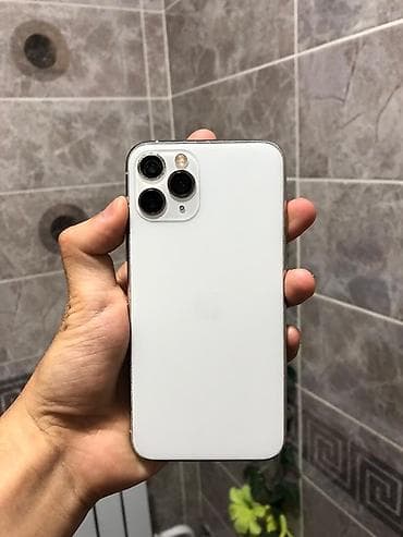 IPhone 11 Pro, Б/у, 64 ГБ, Белый, Зарядное устройство, 100 %