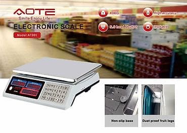 весы точные: Электронные торговые весы AOTE AT005 - Максимальная нагрузка: 40 кг - — 1
