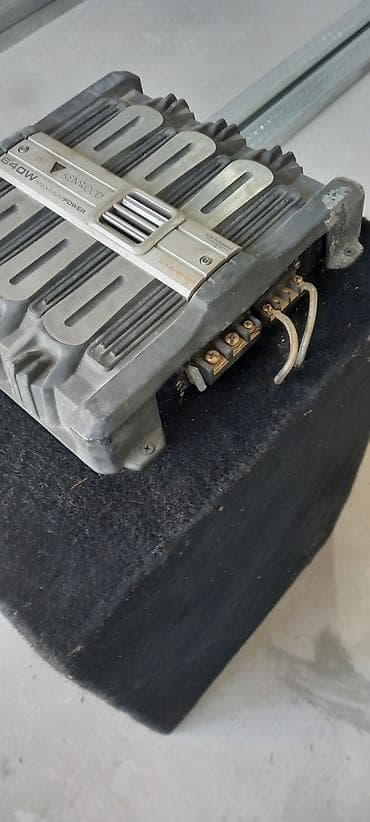 pionee: Автомобильный сабвуфер Pioneer в корпусе + усилитель Kenwood - — 3