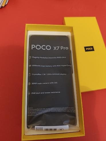 mi band 9: Poco X7 Pro, Новый, 256 ГБ, цвет - Желтый, 2 SIM — 2