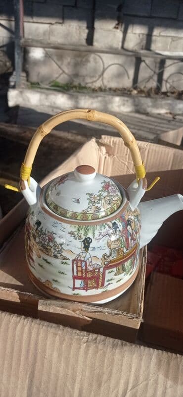 крышка от казана: Чайник Китай Пекин. Керамика был завезен 2010 году. 2 расцветки — 2