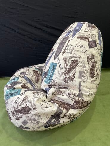 кресло груша цена: Бинбэг, Новый, Самовывоз, Платная доставка, цвет - Белый — 14