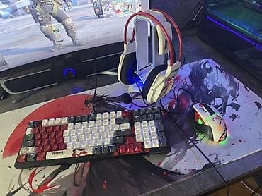 Продаю б/у комплект Naraka: 1.клавиатура 2.мышка 3.наушники Коробки — 1