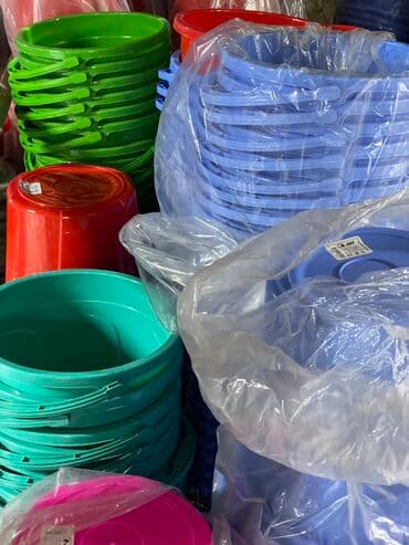 мусырный бак: Цветное ведро с крышкой 18л 7л - 120 сом 15л - 240 сом 18л - 285 сом — 2