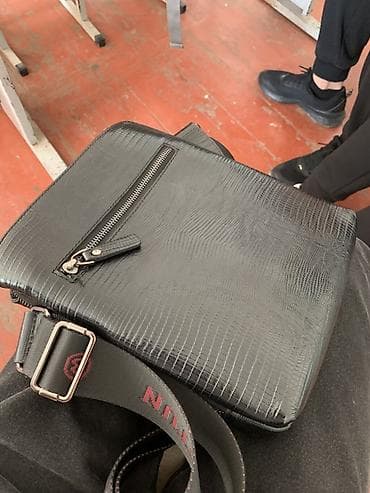 изделия из кожи: Барсетка, Butun, Материал: Натуральная кожа, Застежка на молнии, Оригинал, Регулируемый ремень, Новый — 3