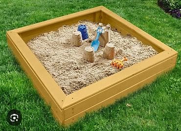 детский песок: Детская песочница для дачи/двора - Классическая квадратная форма — 1