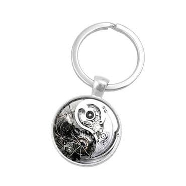 мини турбина брелок: Брелок «Механический стиль» Уникальный металлический брелок с видимым — 1