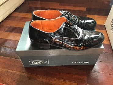 Киреге берилүүчү кийимдер: Эркектердин туфлиси, 41, Колдонулган, түсү - Кара, Өзү алып кетүү — 1