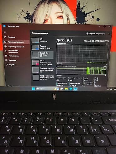 core i7: Ноутбук Acer Игровой, Intel Core i7, ОЗУ, RAM: 16 ГБ, Acer Nitro — 6