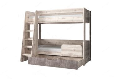 двухъярусная кровать и письменный стол: Икарная двухъярусная кровать приведет в восторг ваших детей. Модель — 2