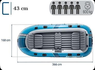 надувной лодка: Надувная лодка Intex Excursion 5 Set 66325 Купить в Бишкеке Надувная — 2
