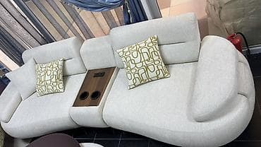 Эмерек гарнитурлары: Гостиный комплект: модульный диван с консолью и два кресла - — 2