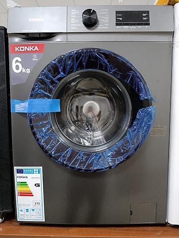 Стиральная машина KONKA, фронтальная загрузка, 6 кг Основные lalafo.kg да Стиральная машина KONKA, фронтальная загрузка, 6 кг Основные
