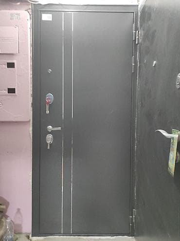 сколько стоит двери входной цена бишкек: Двери для домов и квартир, Металлическая, Одностворчатая, C терморазрывом, цвет - Черный — 6