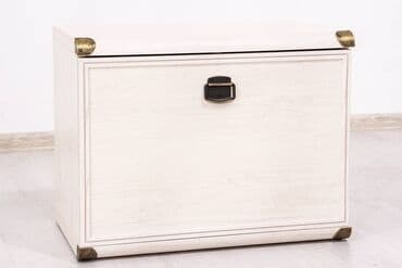 обувная полка с пуфиком: Тумба для обуви 1Д (Magellan 1D), коллекции Магеллан, Сосна Винтаж — 1