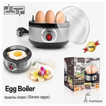 Яйцеварка на 7 яиц DSP KA5001 Pro Egg Boiler 350W прибор для at lalafo.kg Яйцеварка на 7 яиц DSP KA5001 Pro Egg Boiler 350W прибор для