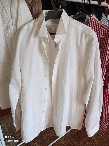 мужская одежда olymp: Мужские рубашки в клетку — набор - Бренды: Eterna (Excellent) и Olymp — 5