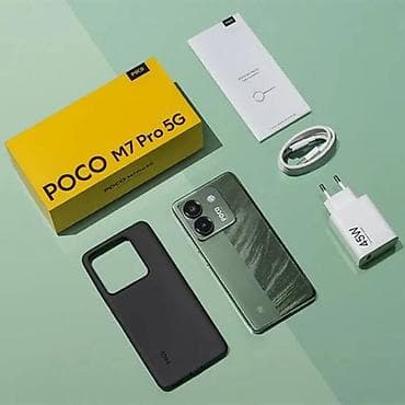 Poco M7 Pro 5G, Б/у, 256 ГБ, цвет - Зеленый, 2 SIM