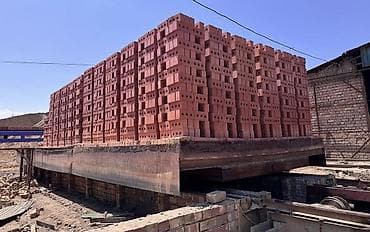 Кирпич керамический пустотелый, красный - Формат: одинарный. -