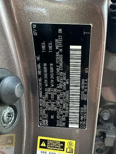 Транспорт: Toyota Highlander: 2018 г., 3.5 л, Автомат, Бензин, Кроссовер — 6