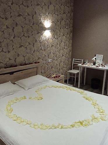 аренда суточно: 1 комната, Люкс, элитка, Дордой Плаза ТРЦ, Душевая кабина, Постельное белье, Кондиционер — 1
