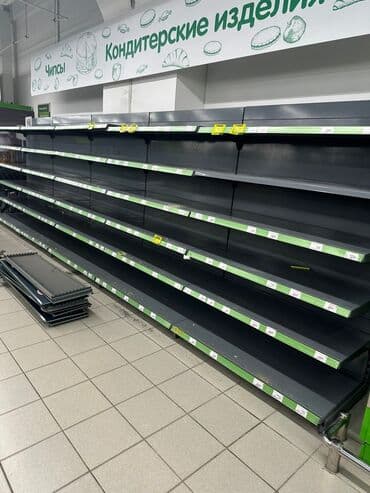 оборудование для магазина бу: Витрины, стеллажи, полки торговые металлические б/у, полка магазинная — 5