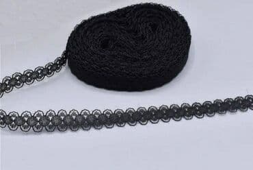 Кружево для рукоделия и шитья, тесьма, 15мм, длина 5 метров