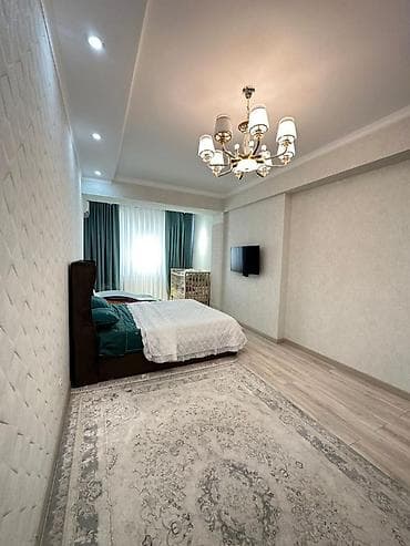 кок жар мкр: 2 комнаты, 82 м², Элитка, Дизайнерский ремонт — 7