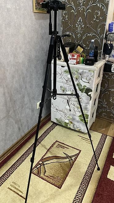 Фото жана видеокамералар: Универсальный штатив для фото и видео - Напольный штатив-тренога — 5