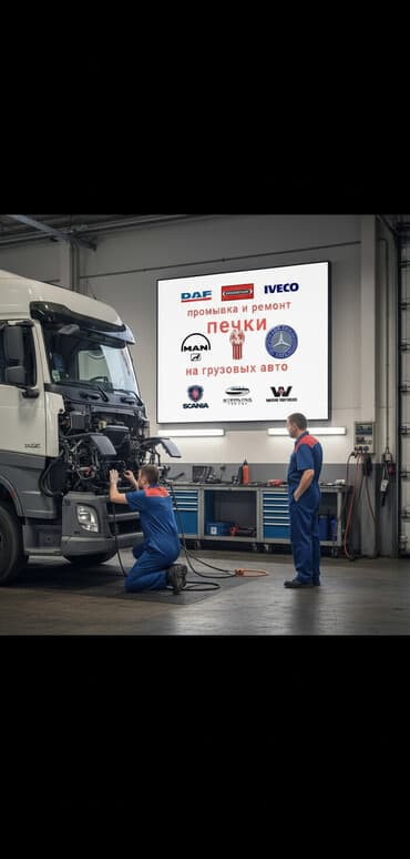 бытовой кондиционер: Промывка и ремонт печек на грузовых авто. Услуги: - Промывка — 1