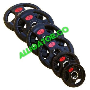 обрезиненные блины для гантелей: Блины для штанги/гантелей с хватами, набор. Характеристики: - — 1