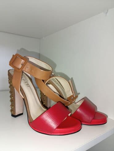 Босоножки, 37, Glossi, Новый, цвет - Красный, Самовывоз, Платная доставка