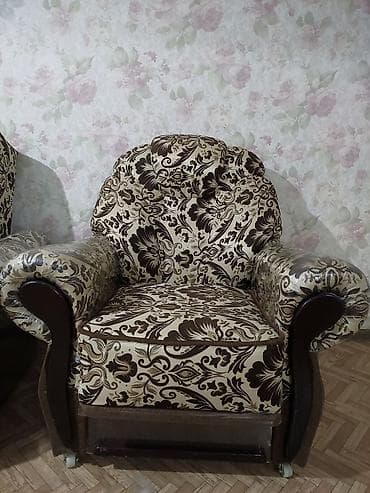 Комплектующие для мебели: Комплект мягкой мебели, Б/у, Самовывоз, цвет - Коричневый — 7