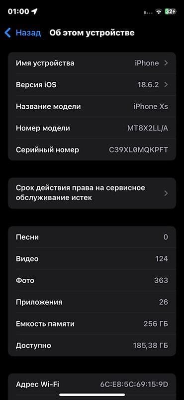 se 44: IPhone Xs, 256 ГБ, Space Gray, 100 % — 4