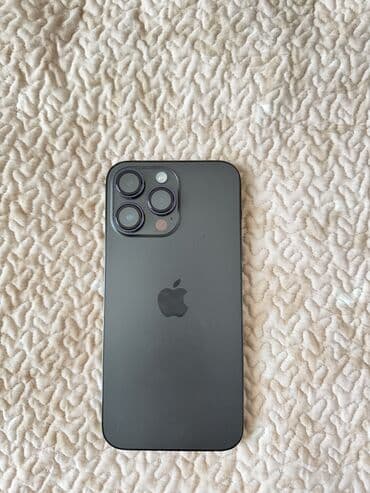 телефон айфон 16 про: IPhone 14 Pro Max, Б/у, 256 ГБ, Black Titanium, Чехол, Кабель, Зарядное устройство, 84 % — 1