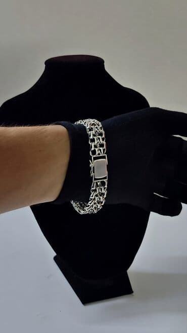 продаю золотую цепочку: Браслет "Император" Серебро 925 проба Вес 38 Грамм Длина 21 см — 2