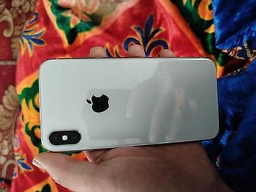 Уюлдук телефондор жана аксессуарлар: IPhone X, Колдонулган, 64 ГБ, Күмүш, Каптама, 100 % — 1