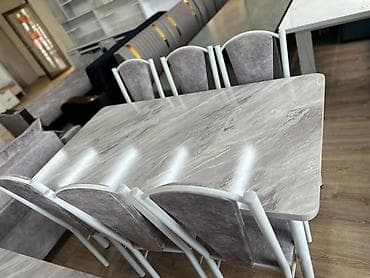 office table: Обеденный набор для кухни/столовой на 6 персон. - Стол прямоугольный — 2