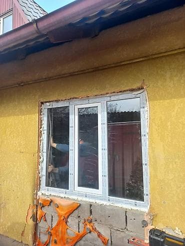 Буюртмага пластик терезе, Терезе түрү: Витраждык, Акы төлөнүүчү орнотуу, Бөлүп төлөө жок