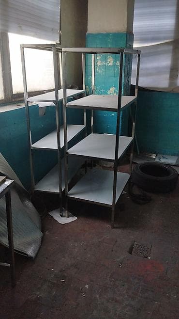 Торговое оборудование: Стеллаж полностью нержавейка размер 83х40х127 толщина листа 0.9мм — 6
