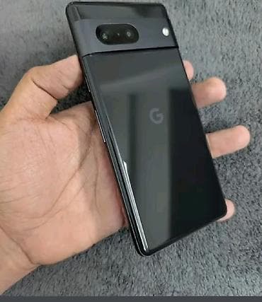 Google Pixel 7, Б/у, 128 ГБ, цвет - Черный, 1 SIM, eSIM