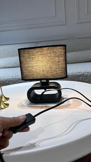 доска гладильная: Настольная лампа с абажуром из льна - Материалы: абажур из льняной — 3