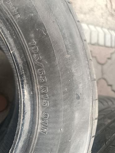 Унаа: Летние шины Bridgestone 195/65 R15 91H - Размер: 195/65 R15 - Индекс — 2