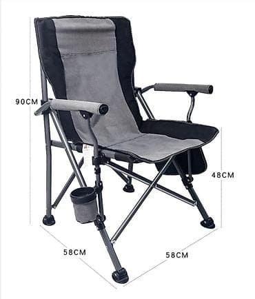 Спорт үчүн башка товарлар: Складное кресло для кемпинга/рыбалки - Размеры: высота спинки 90 см — 1