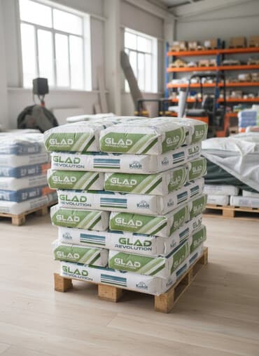 мешках: Мешки с сухой смесью Glad Revolution, предназначенные для строительных — 1