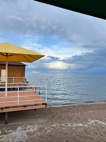 пансионат солнышка: Коттедж, коттедж 84 ЦО Радуга West, Кош-Кол, Детская площадка, Парковка, стоянка, Охраняемая территория — 10