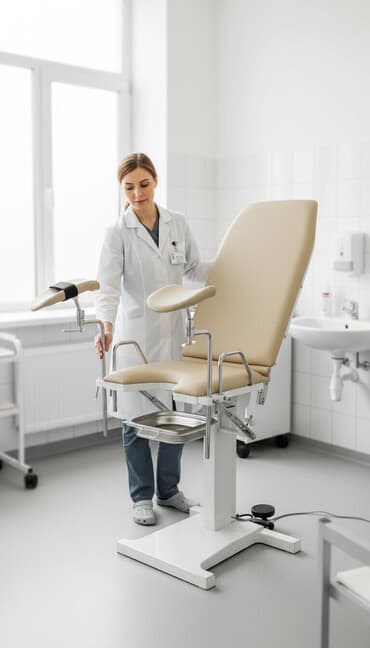 Гинекологическое кресло Каркас: профильные трубы Медицинская мебель at lalafo.kg Гинекологическое кресло Каркас: профильные трубы Медицинская мебель